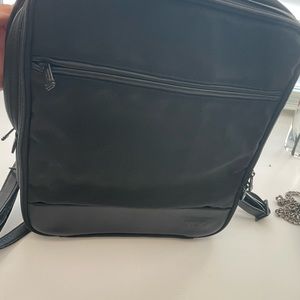 Tumi black small backpack in good condition!
